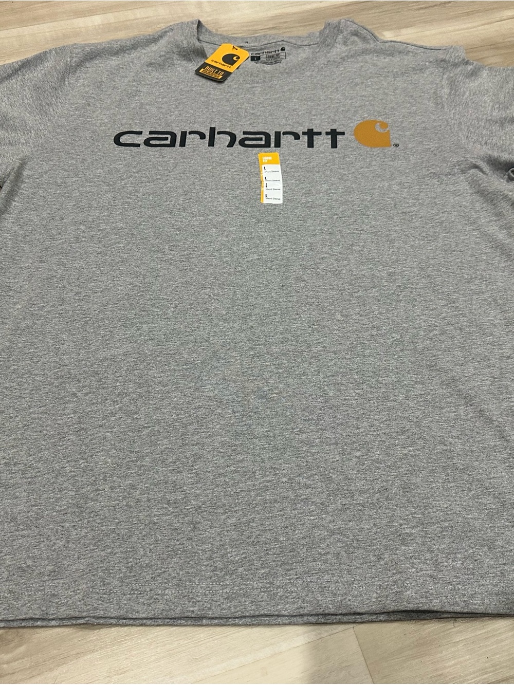 Carhartt Men's Heather Gray Logo T-Shirt